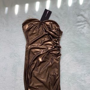 💖 Gold Goddess Dress W/High Slit 💖